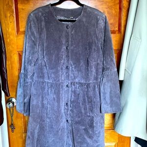 Suede dress for woman